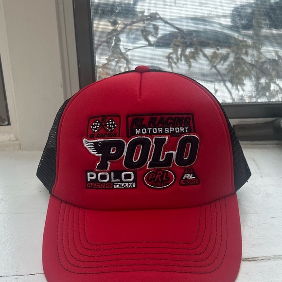 Polo by Ralph Lauren Red Racing Cap - Picture 3 of 8